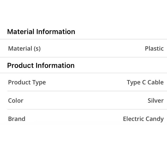Type C Smart Chip Fast Charger Silver NWT - Picture 8 of 14
